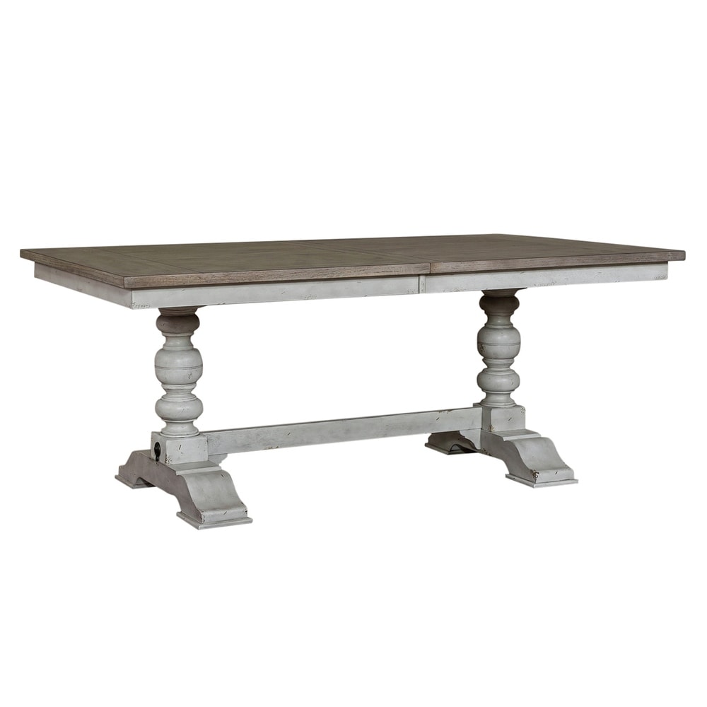 Whitney Antique Linen Trestle Table Set