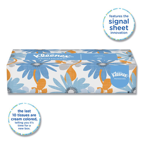 Kimberly-Clark Kleenex White Facial Tissue | 2-Ply， White， Pop-Up Box， 100 Sheets