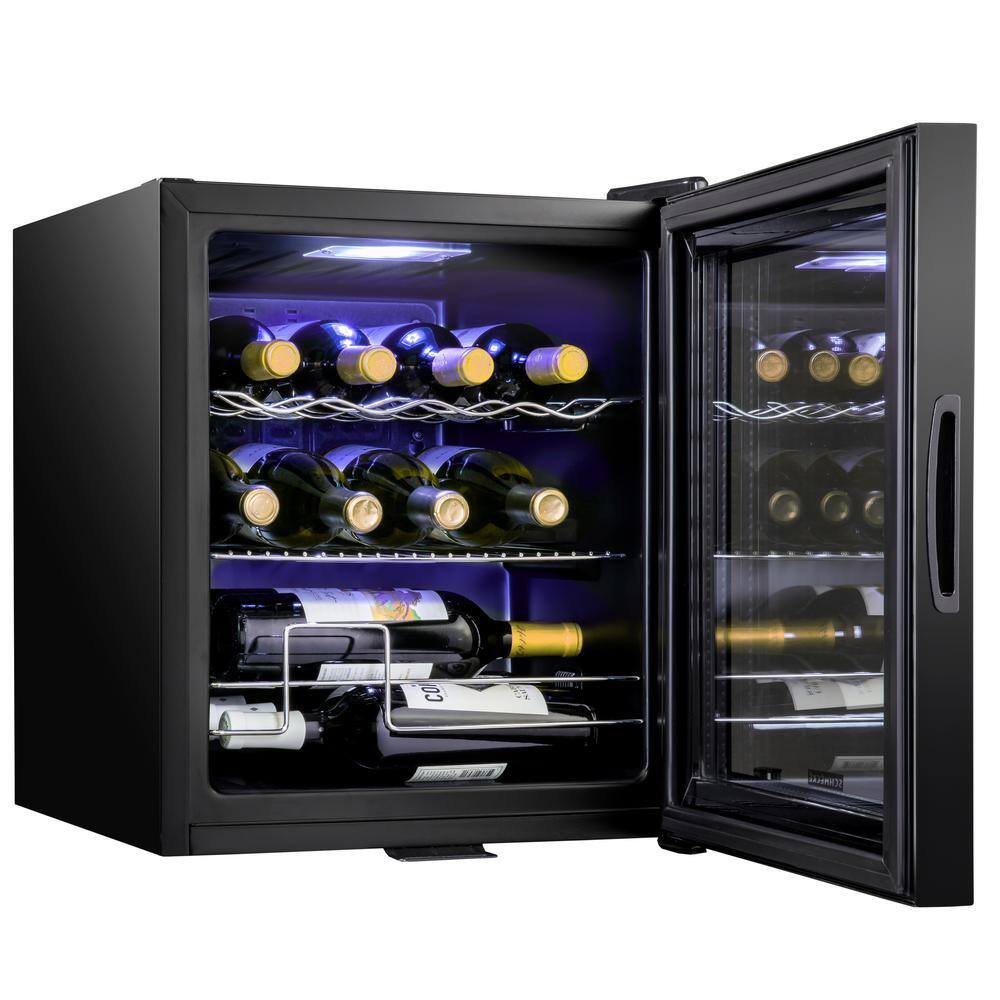 Schmecke Wine Fridge Freestanding Wine Refrigerator 12 Bottle Wine Cooler SHMFWCC125B