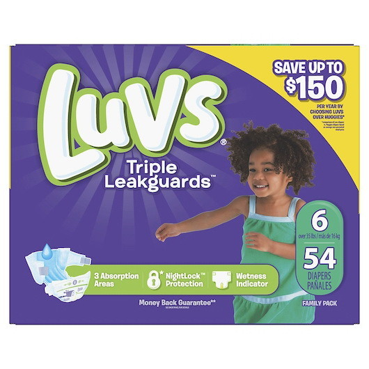 Luvs Leak Protection Diapers Size 6  54 Count  1 p...