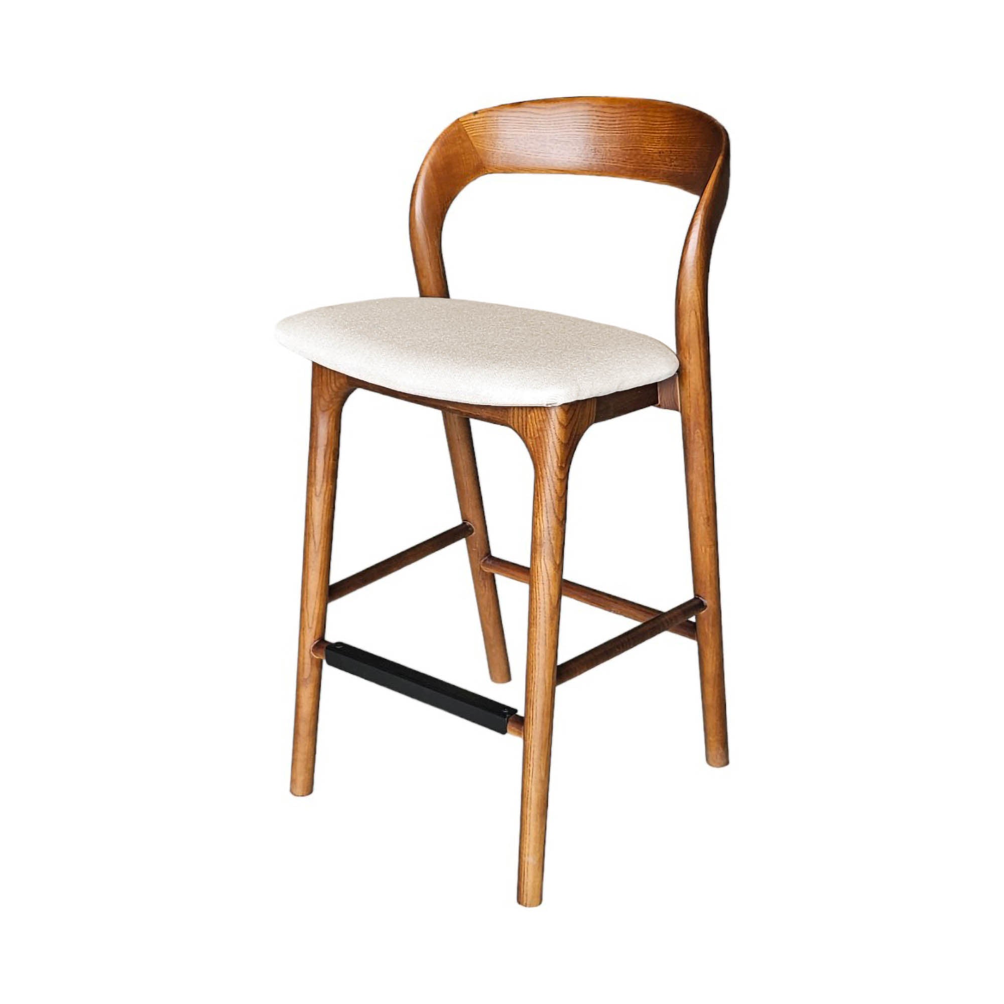 Rotondo Counter Stool - Walnut Frame