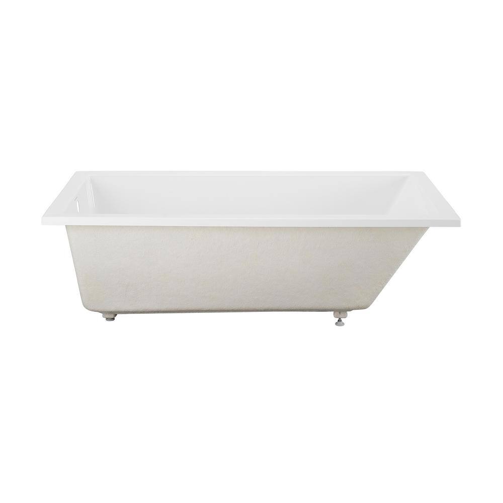 Swiss Madison Voltaire 72 in. x 36 in. Acrylic Reversible Drain Rectangular Drop-In Bathtub in White SM-DB567