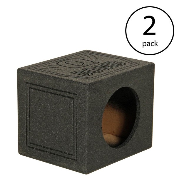 Sealed Car Subwoofer Sub Box Enclosure 2 Pack