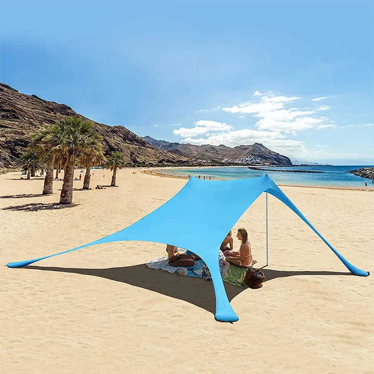 canopy for the beach  sun shelter awning anti uv waterproof outdoor sun  beach tent with sand anchor