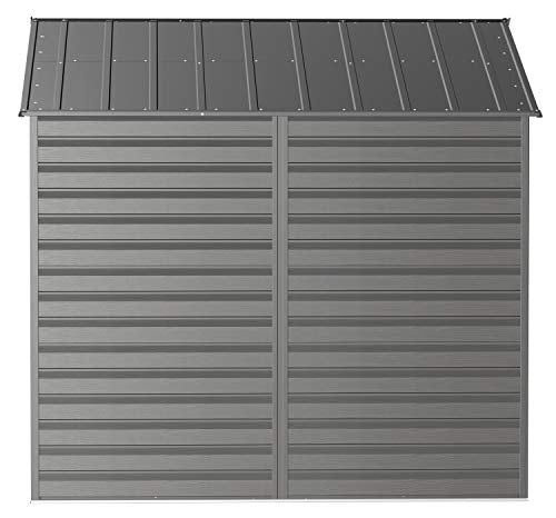 Arrow Select Steel Storage Shed, 8x8, Charcoal