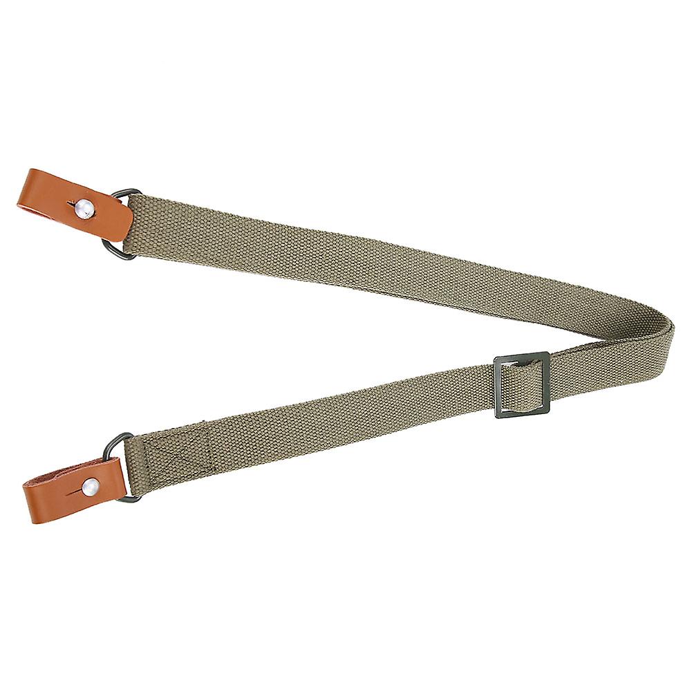 Outdoor Tactical Adjustable 2 Point Hunting Rifle Gun Sling Strap Rope Belt Army Green