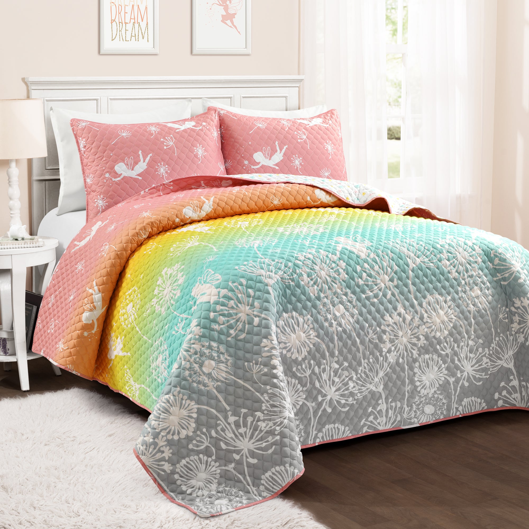 Dandelion Fairy Ombre Quilt Set