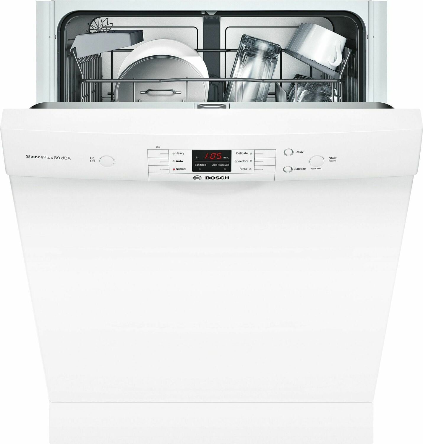 Bosch SHEM3AY52N 100 Series Dishwasher 24'' White Shem3Ay52N