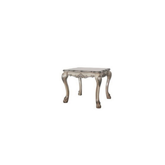 Acme 88172 Dresden End table  Vintage Bone White