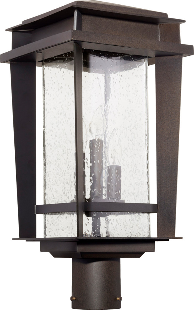 Quorum 7042 3 86 Easton   Three Light Outdoor Post Lantern   Transitional   Post Lights   by Better Living Store  Houzz