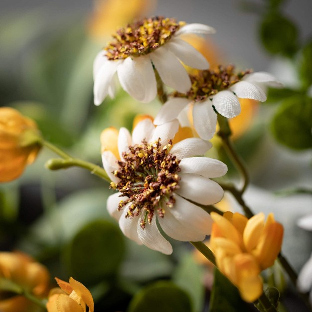 Artificial Daisy Marigold Blooms Spray