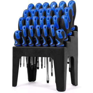 STARK USA Multi-Purpose Screwdriver Set with Magnetic Tips and Rack Stand (26-Piece) 17515-H