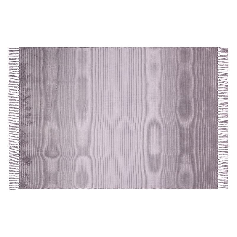 Mina Victory Gray Striped Throw