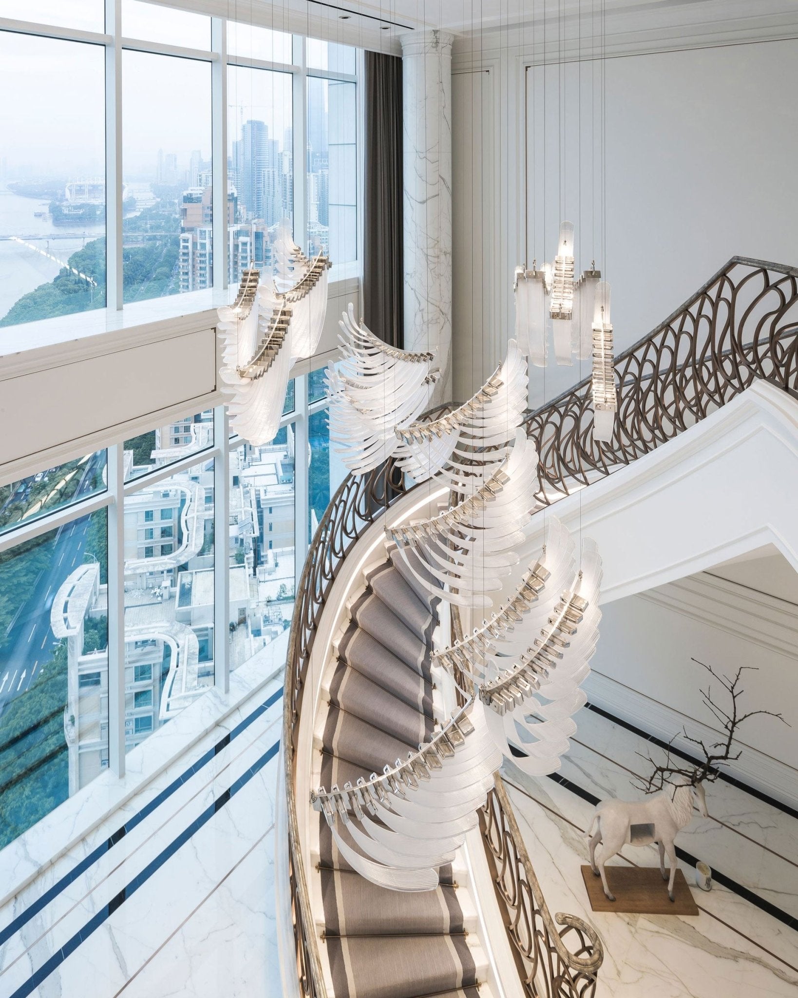 Bird Feather Wings Chandelier