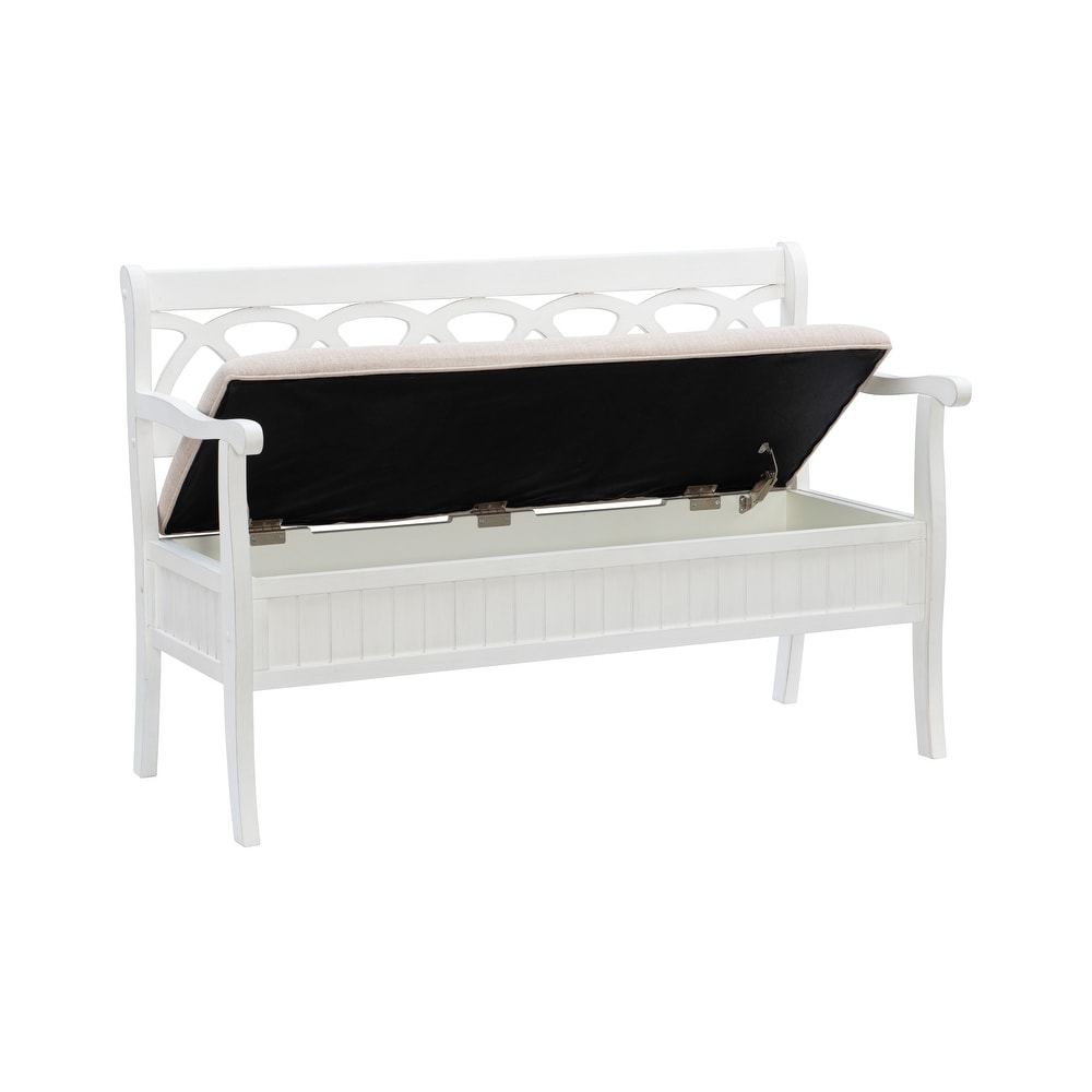 Elliana Flip Top Entryway Storage Bench