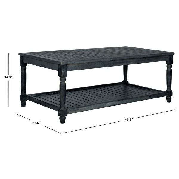 SAFAVIEH Oakley Dark Slate Grey Coffee Table - 43.3