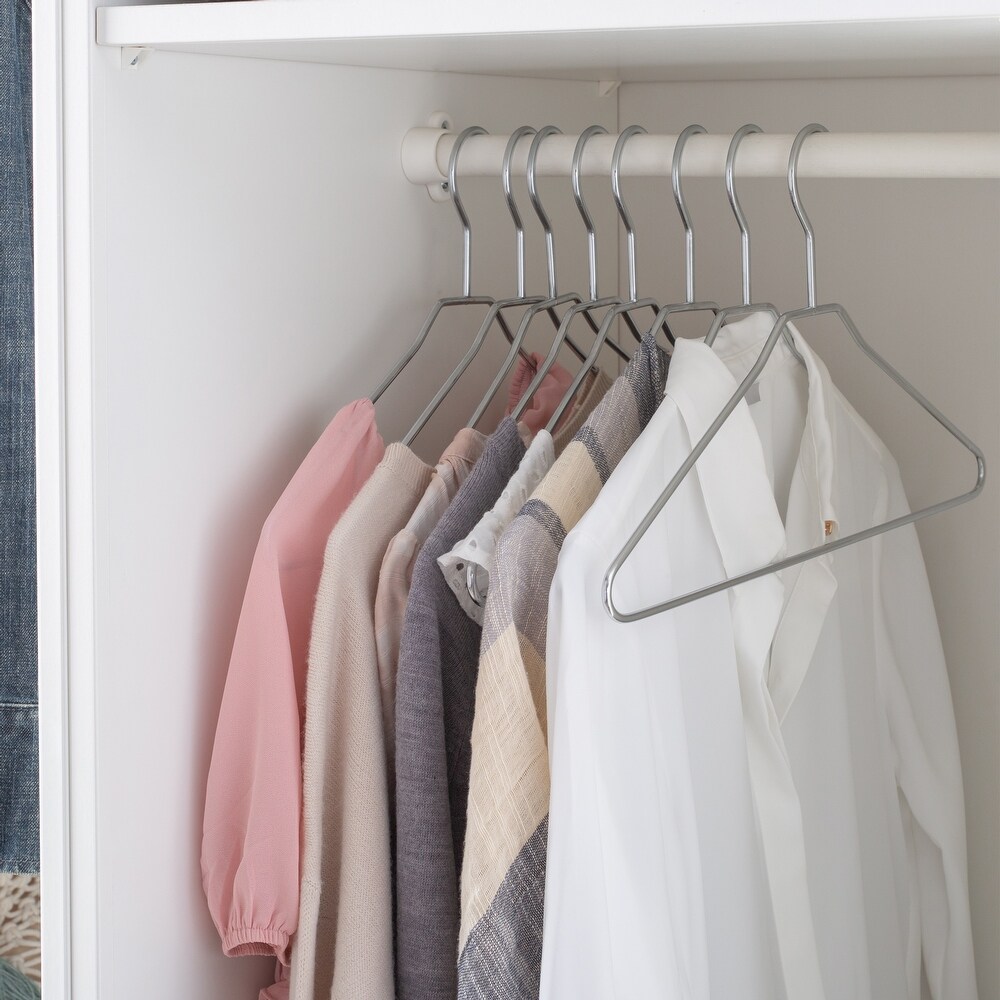 Organize It  8 Pack Hangers in Chrome   16.50 x 9.25 x 0.00\