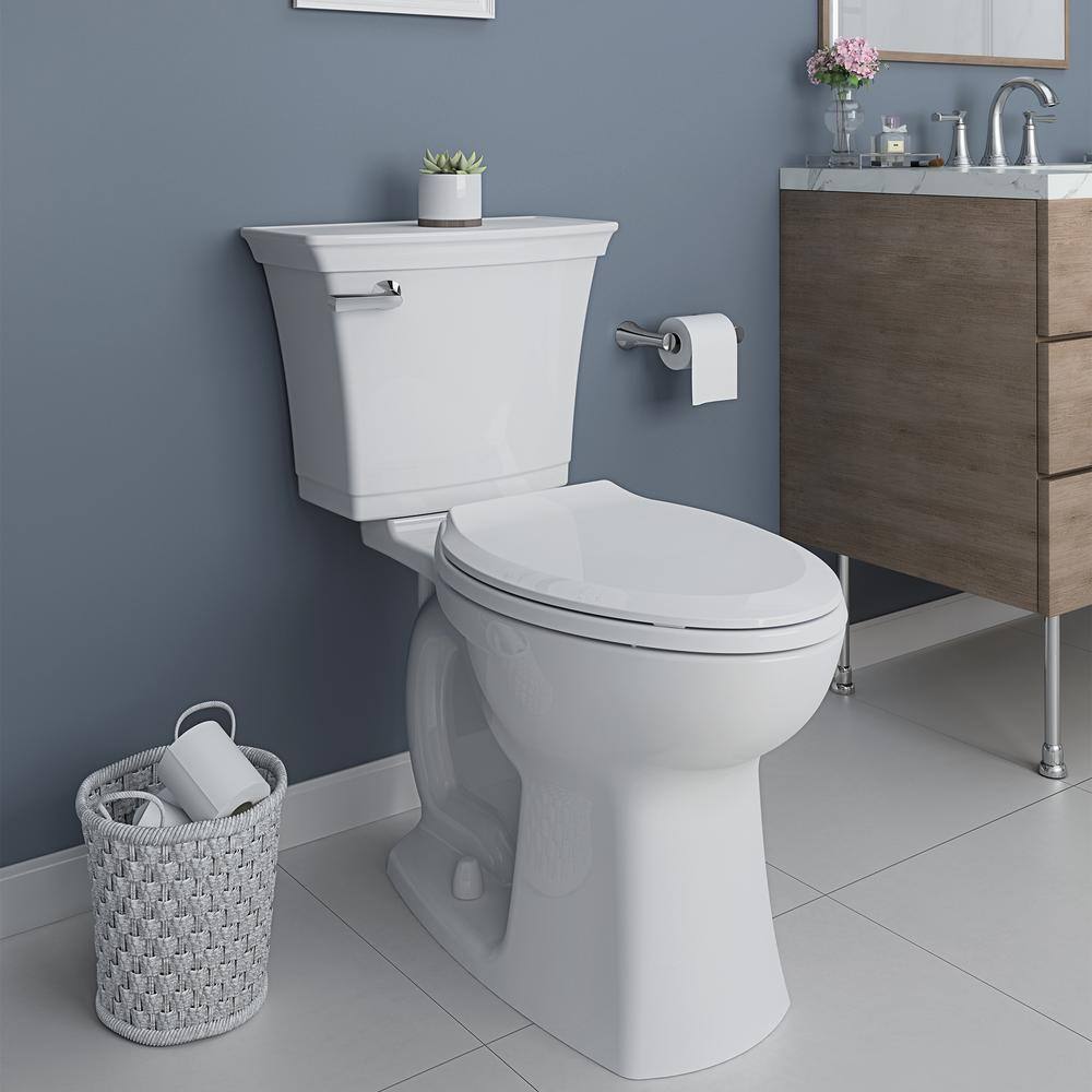 American Standard Rumson 2-Piece 1.28 GPF Single Flush Elongated Toilet in White Seat is Included 719AA101.020🎉Limited Time Offer🎉