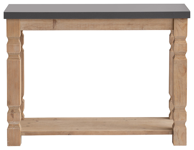 Wood Console Table 42x16x31 quot  Traditional   Console Tables   by Fantastic Decorz LLC  Houzz