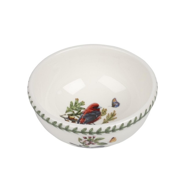 Portmeirion Botanic Garden Birds Individual Fruit Salad Bowl Set Of 6 Made In England Assorted Bird Motifs 5 5 Inch