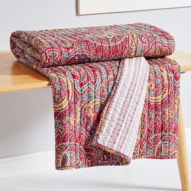 Levtex Home Kimpton Red Quilted Throw