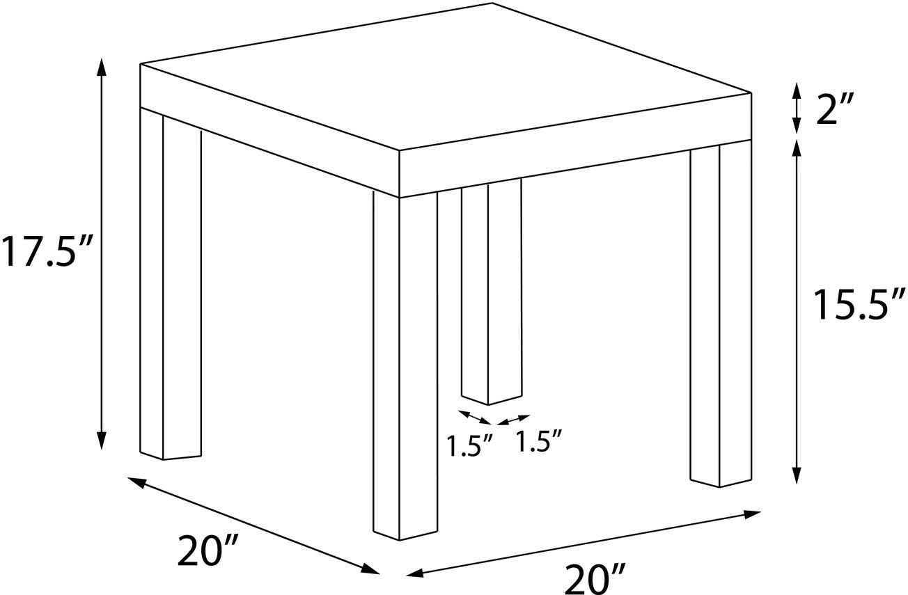 Parsons Gray End Table