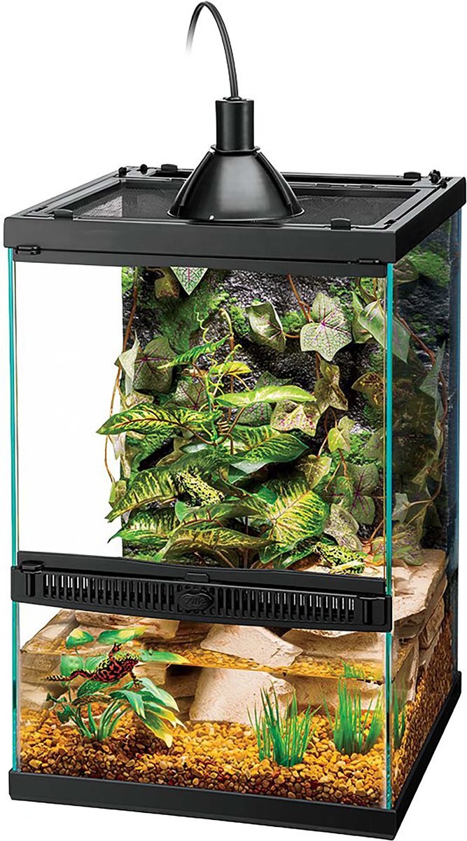 Zilla Tropical Vertical Starter Kit with Mini Halogen Lighting