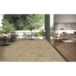 MSI Riviera Gold 16 in. x 16 in. Square Tumbled Travertine Paver Tile (20 Pieces35.6 sq. ft.Pallet) LPAVTRIV1616TL
