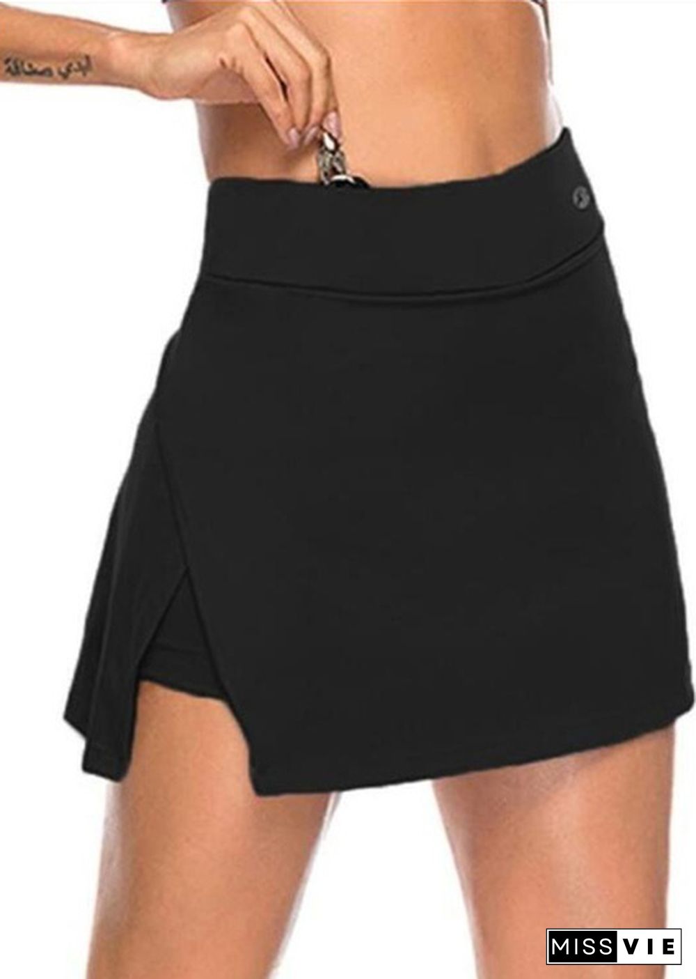 Women’s Fashion Athletic Skirts Solid Color Running Tennis Skirts Gym Sports Workout Skirts High Waisted Skirts