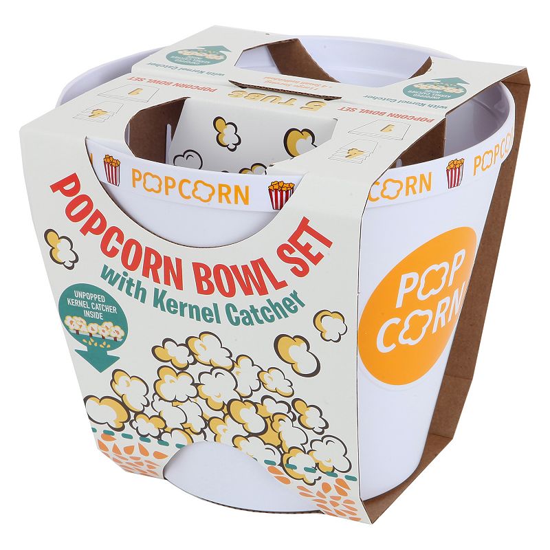 Wabash Valley Farms 5-pc. Popcorn Bowl Set with Kernel Catcher