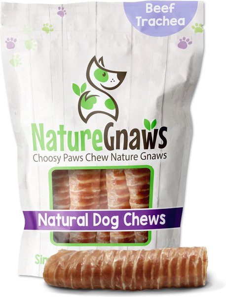 Nature Gnaws 5 to 6-inch Crunch Wraps Beef Trachea Flavored Natural Dog Chews