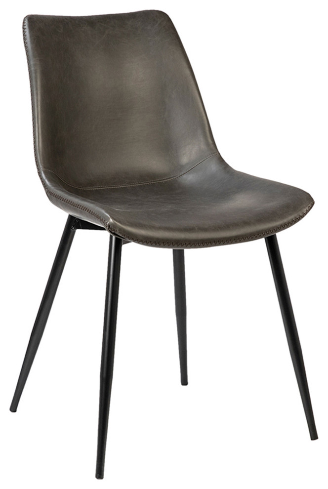 Alexander Charcoal Dining Chair   Midcentury   Dining Chairs   by Design Mix Furniture  Houzz