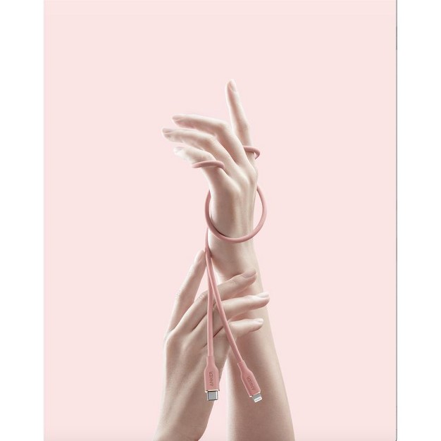 Anker Powerline Iii Flow Usb c With Lightning Connector 6ft Pink