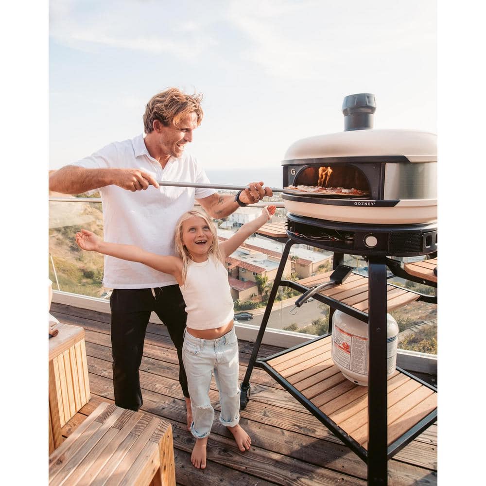 GOZNEY Dome Propane Outdoor Pizza Oven Cream in White GDPCMUS1239