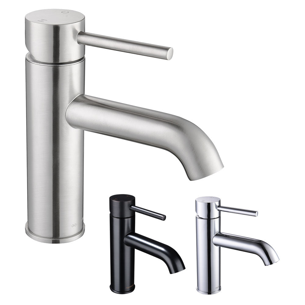 Aquaterior Bathroom Sink Faucet 1-Handle Cold & Hot, 7.5