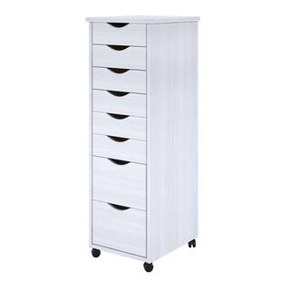 Adeptus White 6+2 Drawer Roll Cart 76183