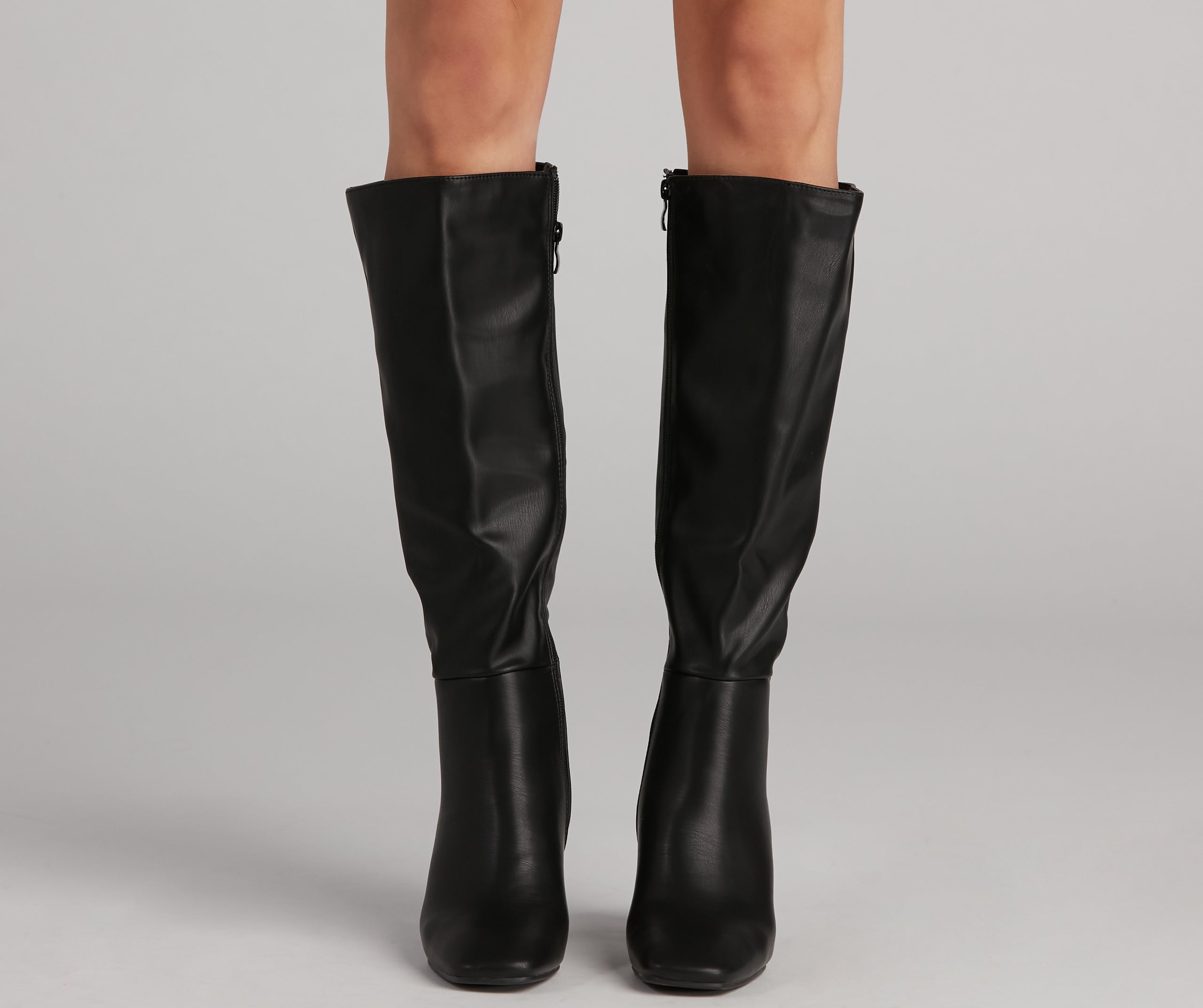 Walk It Out In Style Faux Leather Boots