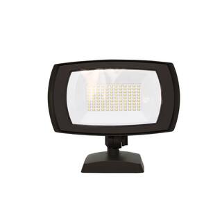 Commercial Electric 175W Equivalent Integrated LED Bronze Outdoor Residential WallFlood Light 5000 Lumens FSNX50-PC-4K-BZ