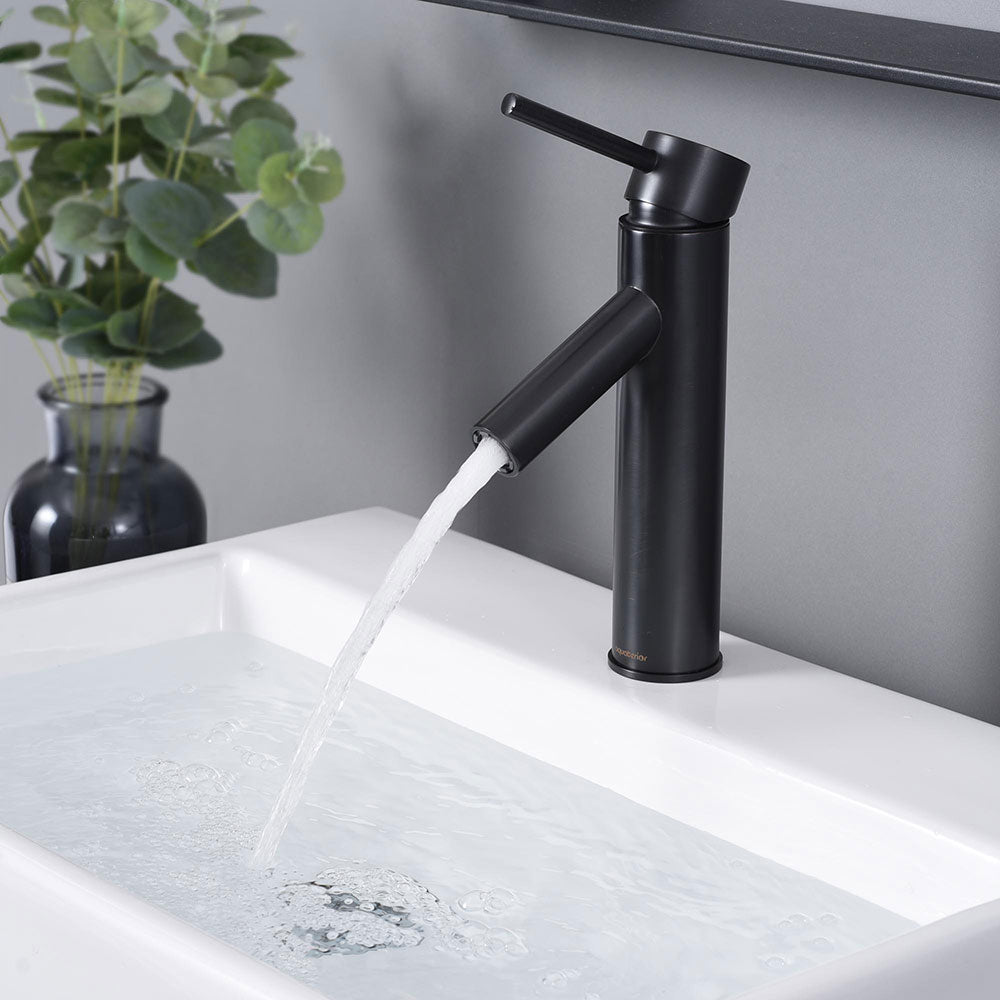 Aquaterior Bathroom Faucet Single Hole 1-Handle Cold Hot 9.25