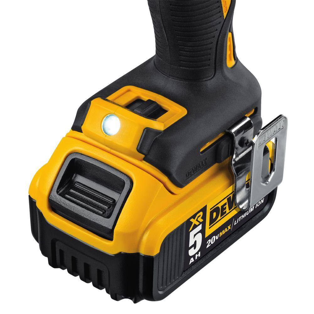 DW 20V MAX XR Cordless Brushless 3-Speed 12 in. DrillDriver with (2) 20V 5.0Ah Batteries and Charger DCD991P2