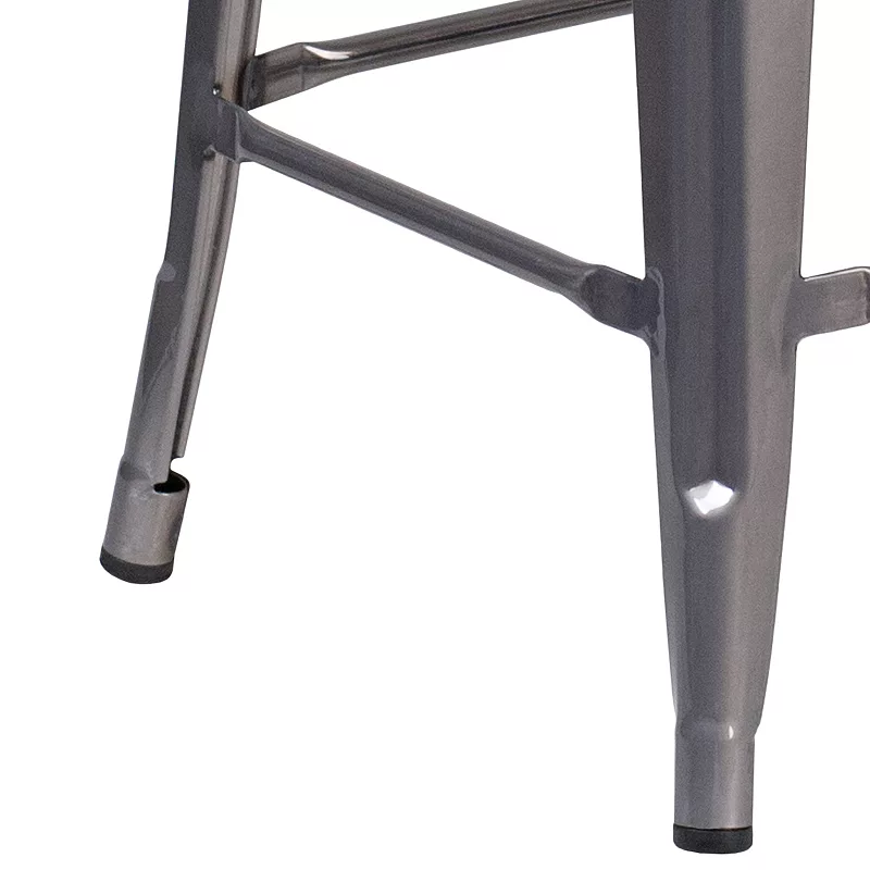 Flash Furniture 24-in. Backless Metal Counter-Height Stool