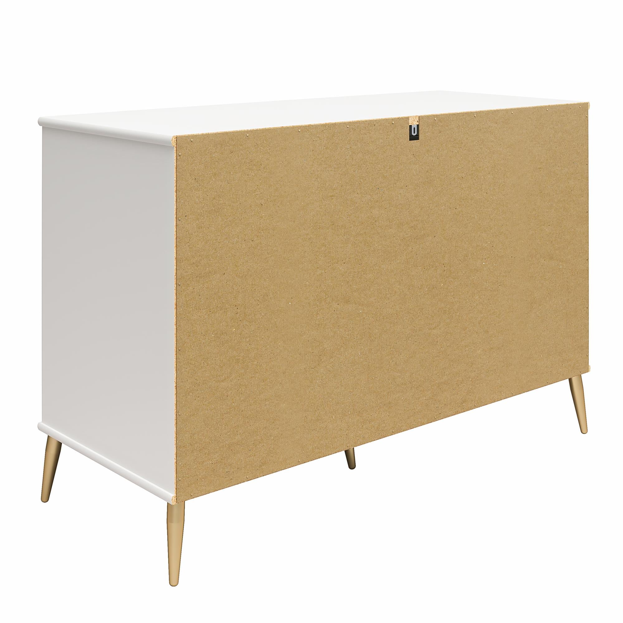 Little Seeds Valentina Asymmetrical 4 Drawer / 1 Door Convertible Dresser, White