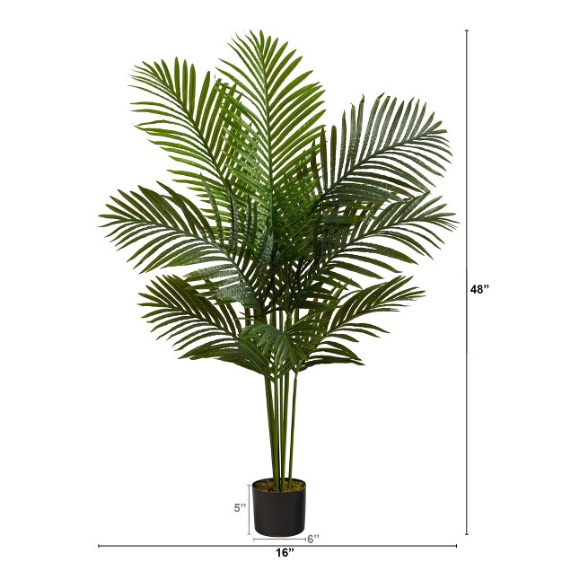 Nearly Natural 4-ft Paradise Palm Artificial Tree