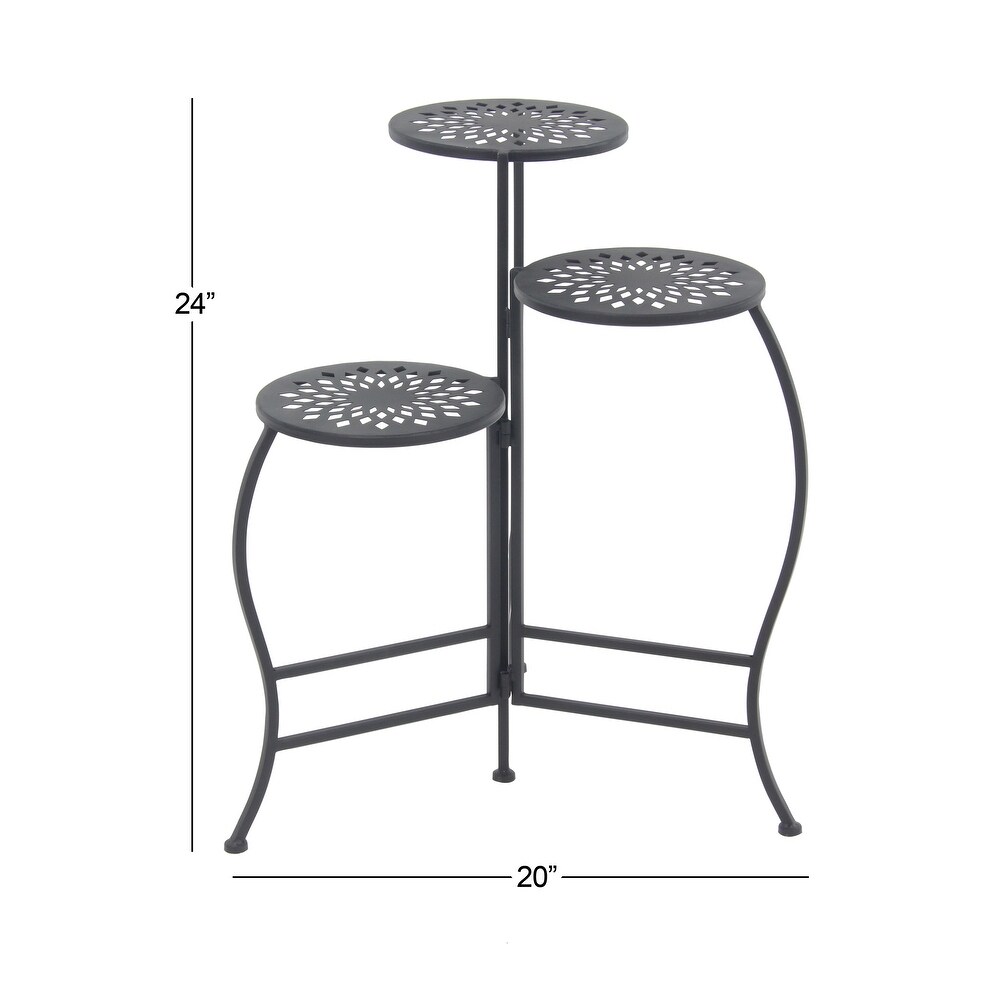 Metal Indoor Outdoor 3 Tier Plantstand