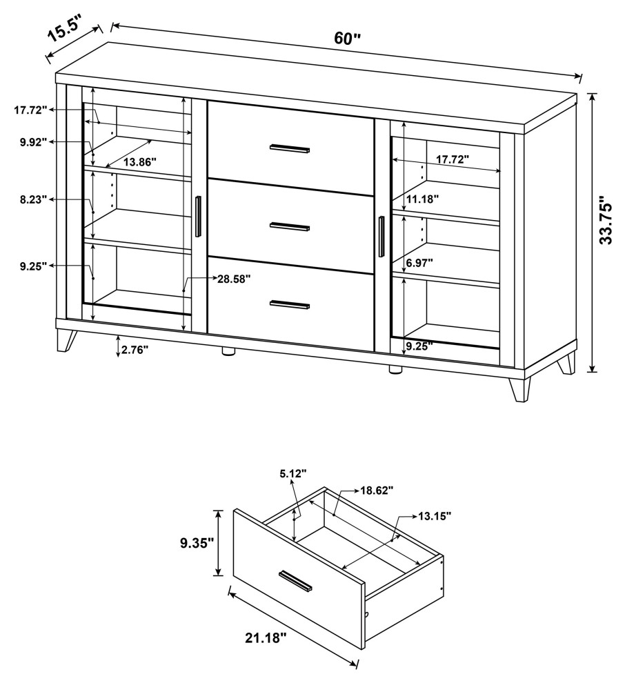 Lewes 2 door TV Stand With Adjustable Shelves Cappuccino   Modern   Entertainment Centers And Tv Stands   by Modon  Houzz