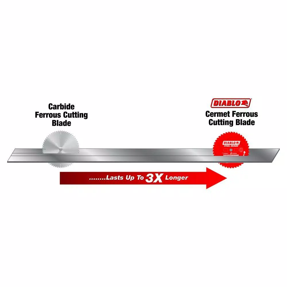 DIABLO 12 in. x 60-Tooth Steel Demon Cermet II Carbide Blade for Ferrous Metals and Stainless Steel and#8211; XDC Depot