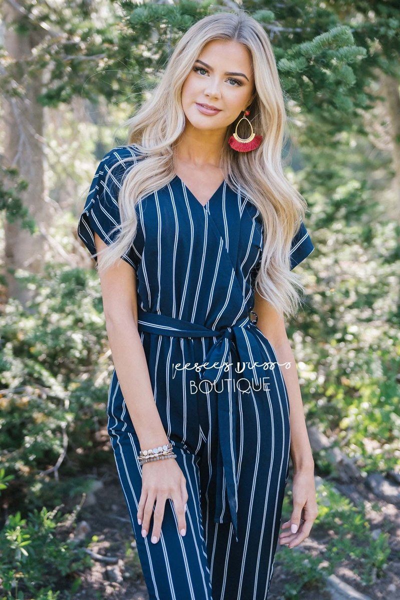 The Jacque Striped Jumpsuit