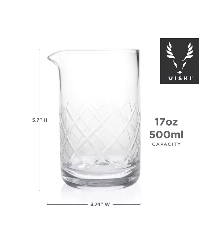 Viski Professional Lead Free Crystal Mixing Glass