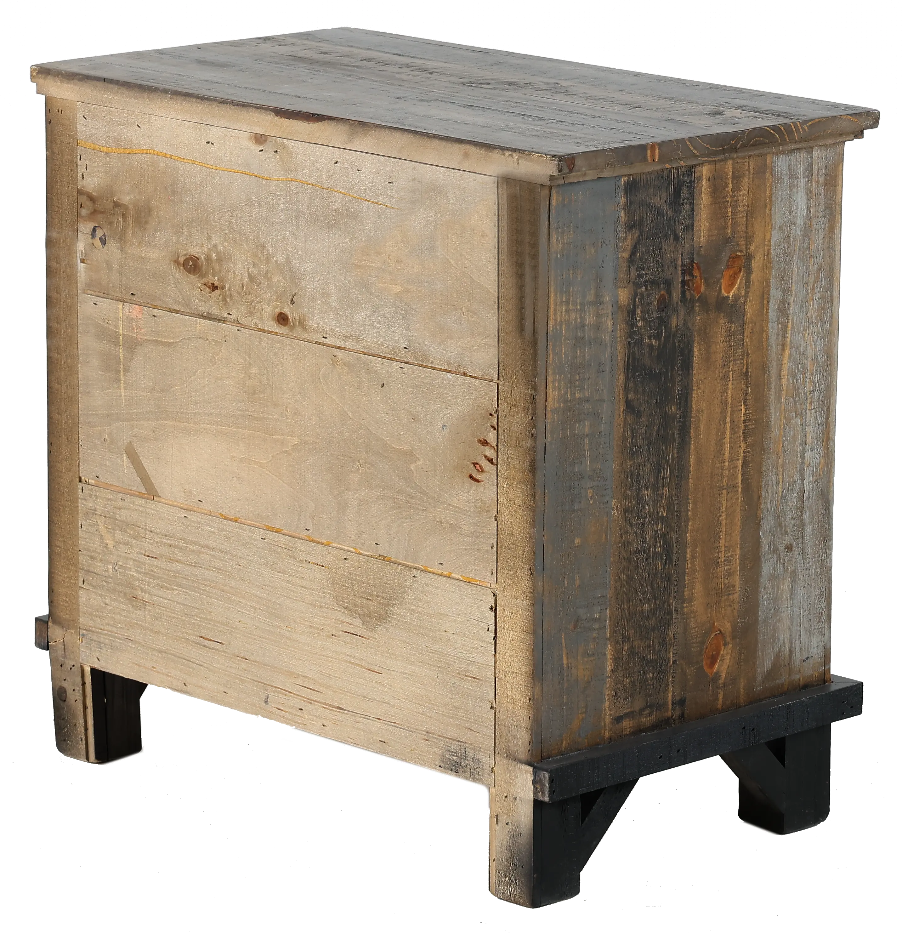 Loft Rustic Pine Nightstand