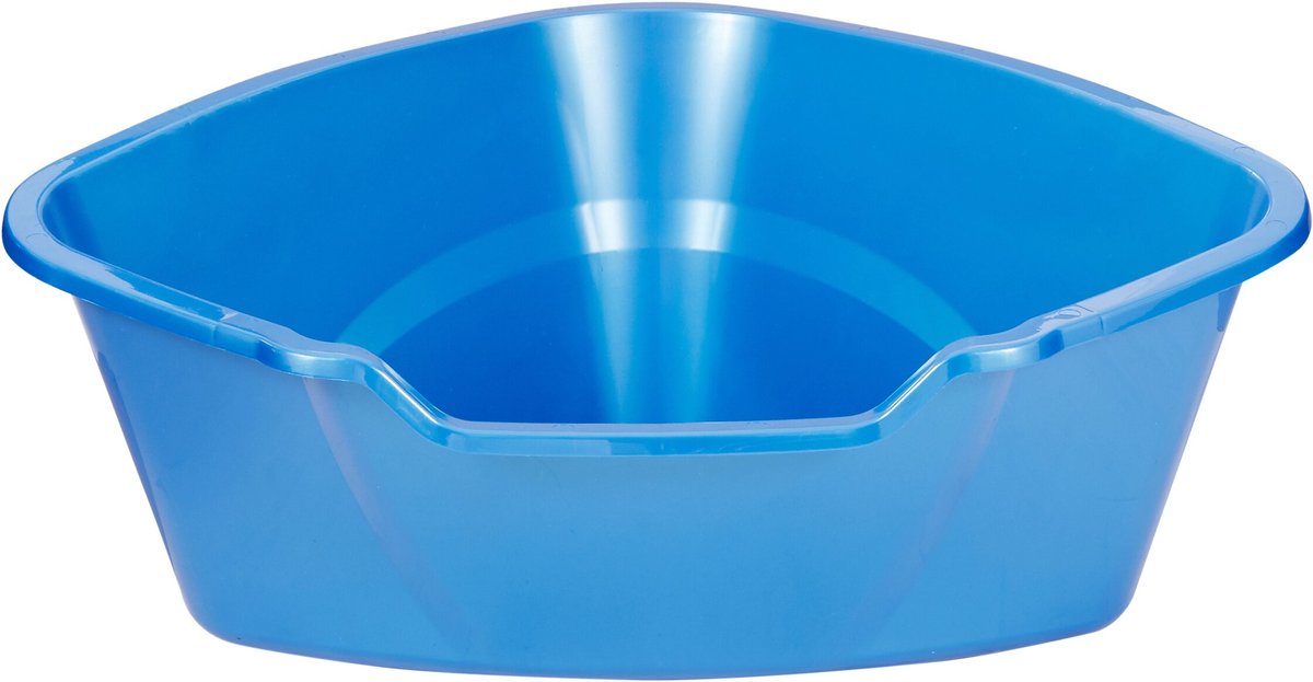 Van Ness High Side Corner Cat Litter Pan， Blue